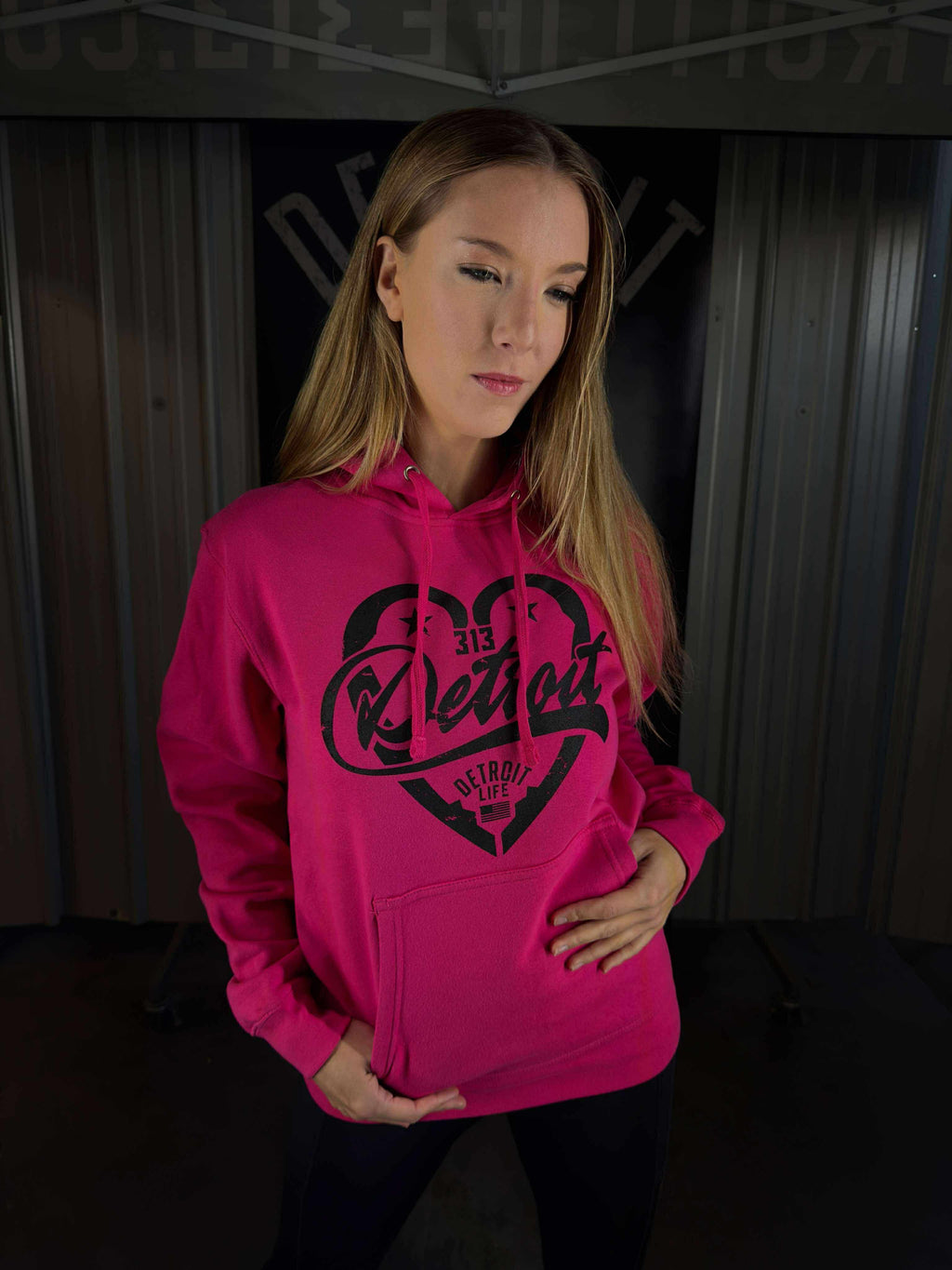 DETROIT LIFE WOMENS HART HOODIE