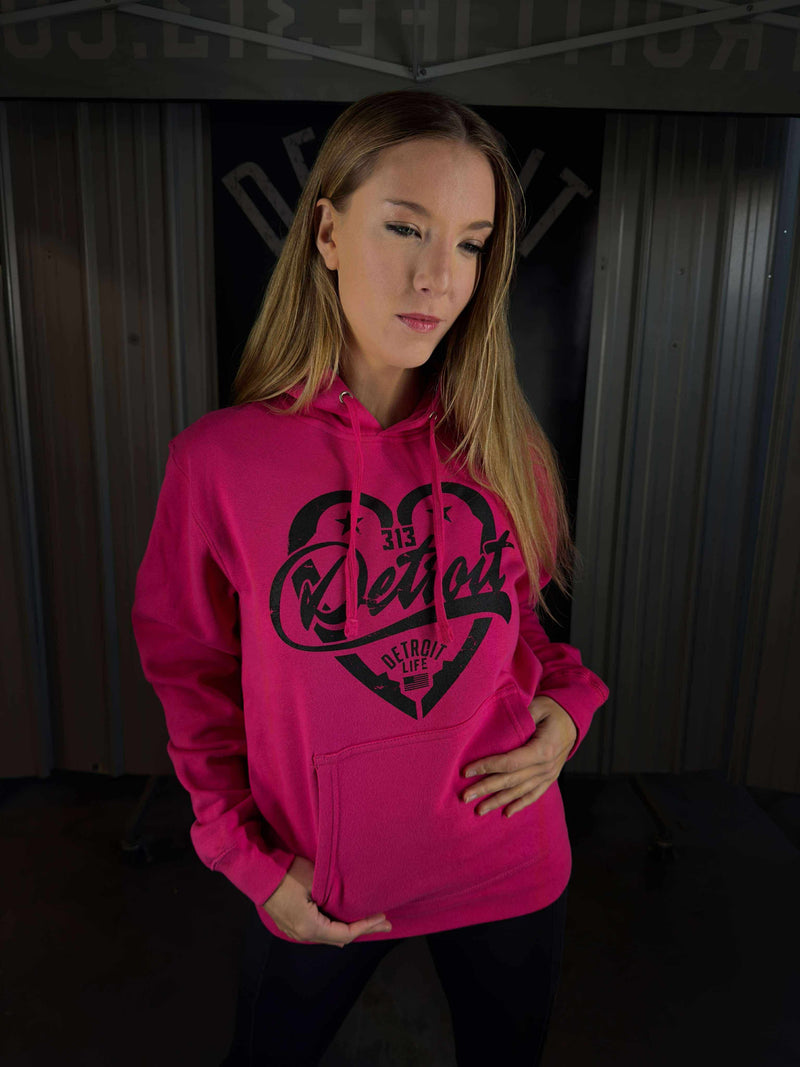 DETROIT LIFE WOMENS HART HOODIE