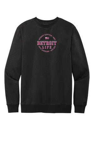 Womens Detroit Life Crew Fleece