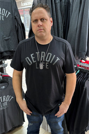 DETROIT LIFE BLACK DIAMOND LOGO T SHIRT