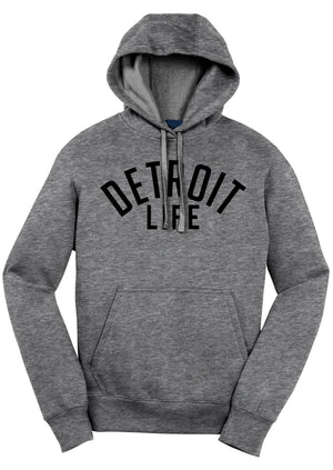 DETROIT LIFE HOODIE GRAY/BLACK