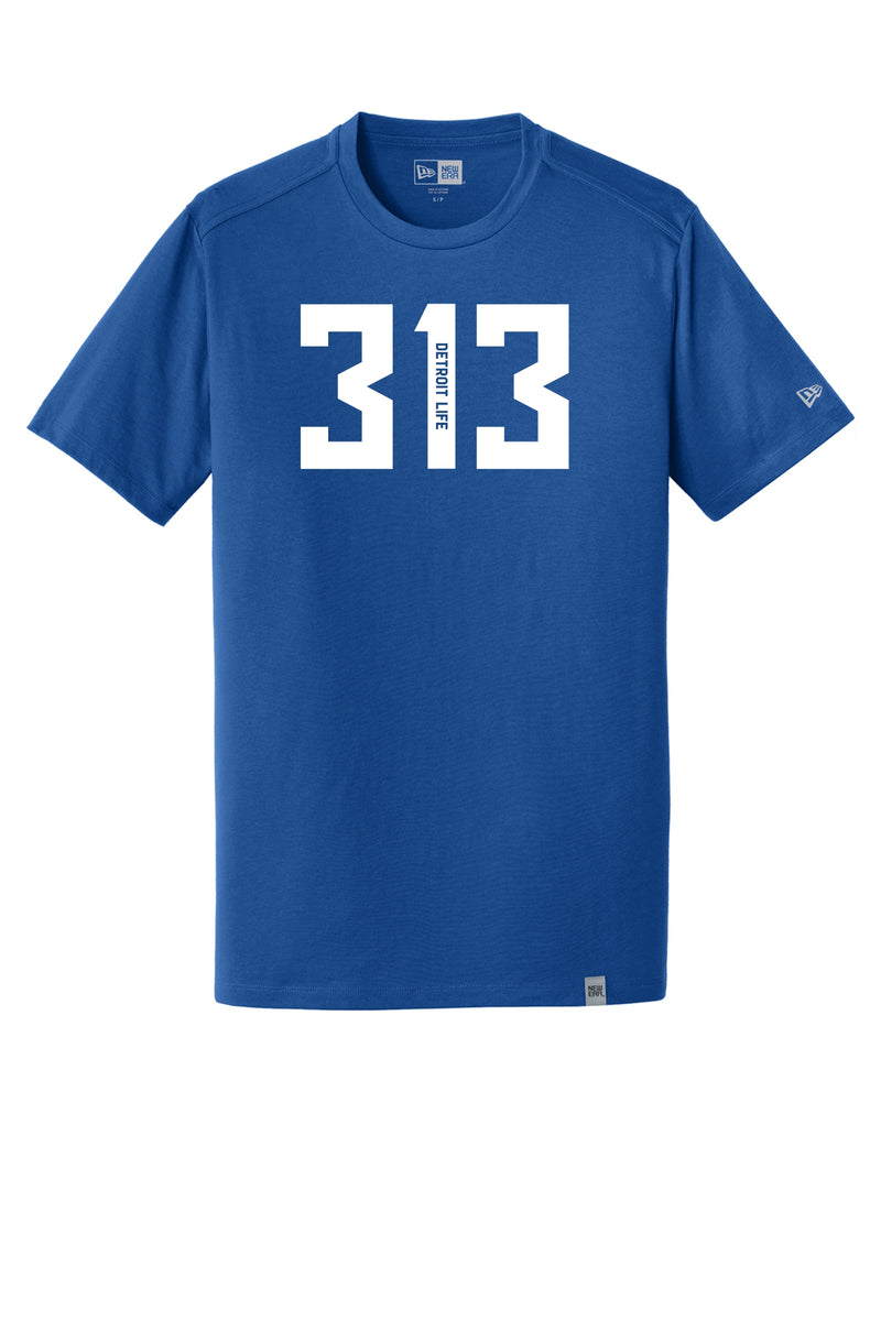 DETROIT LIFE 313 T SHIRT ROYAL BLUE