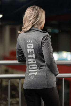 WOMENS GRAY DETROIT LIFE SPORT JACKET