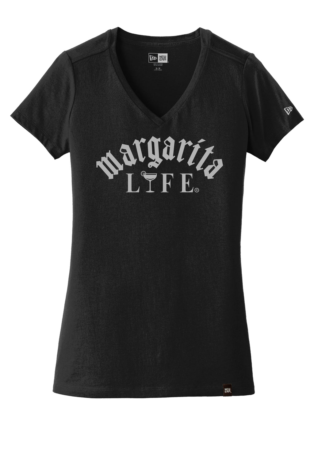 WOMENS MARGARITA LIFE T SHIRT SILVER