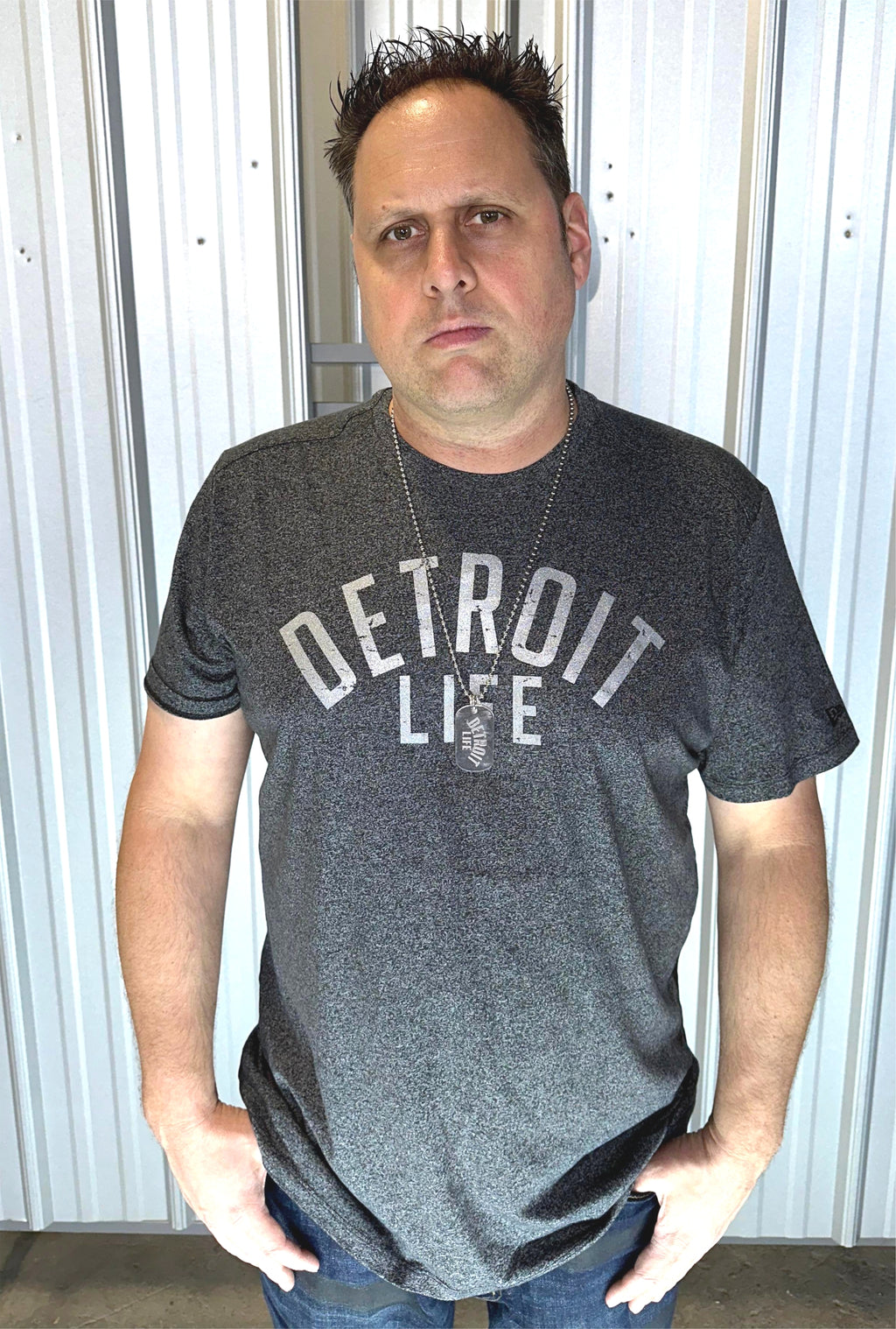 DETROIT LIFE T SHIRT BLACK TWIST