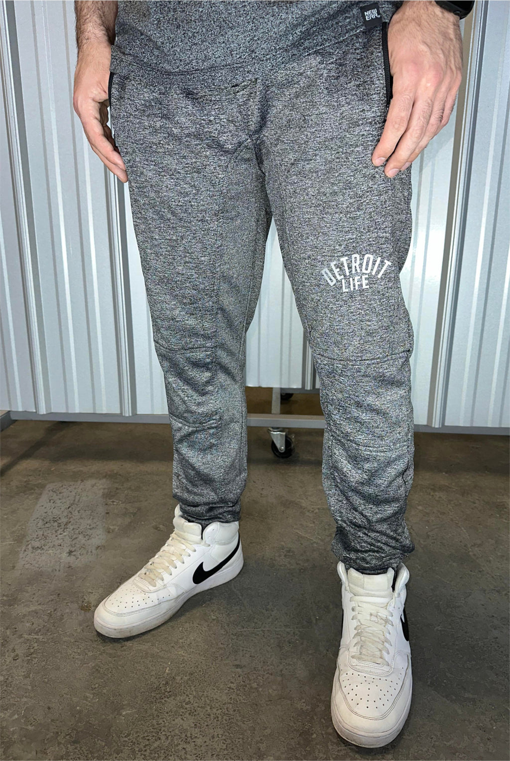 DETROIT LIFE JOGGERS BLACK TWIST