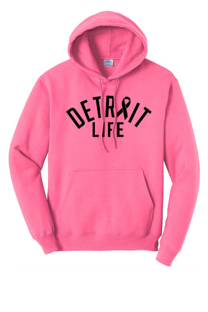 WOMENS PINK CANCER HOODIE